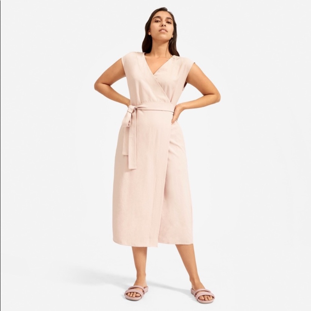 EVERLANE JAPANESE GOWEAVE WRAP DRESS SIZE 2